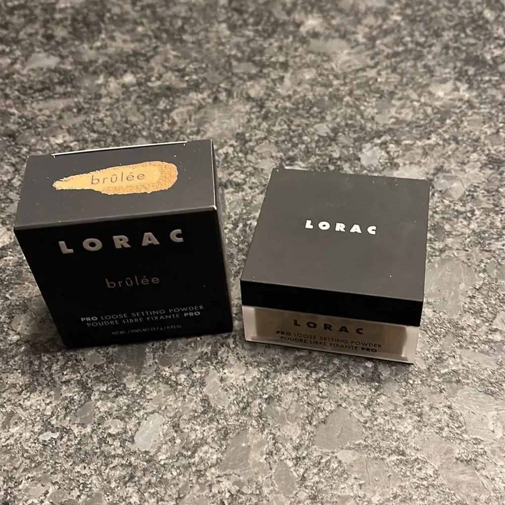 LORAC Pro Loose Setting Powder in Brulee ultra blurring, light diffusing